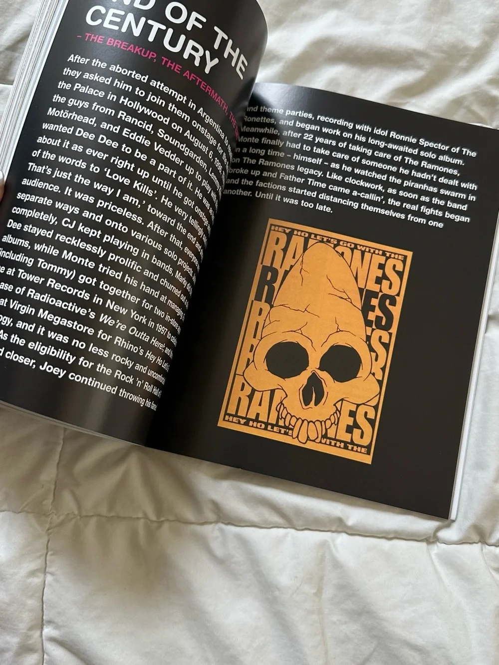 ON THE ROAD WITH -THE RAMONES COFFEE TABLE BOOK ~ Updated Edition!